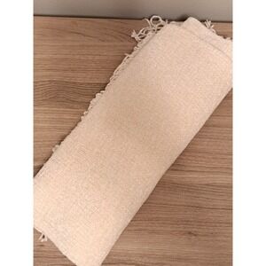 Jones New York Cream Textured Rayon Scarf with Fringe